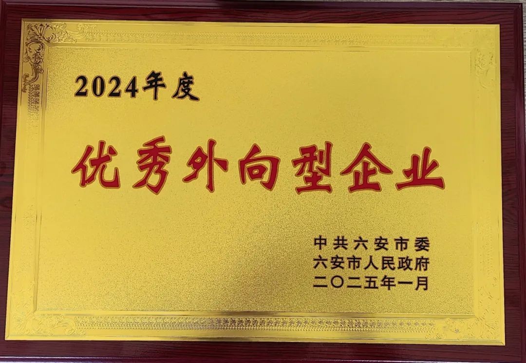 2024年六安市优秀外向型企业