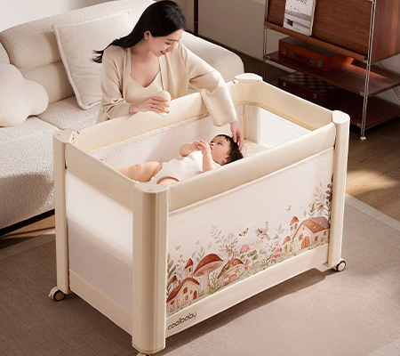 KDD-P102 Mushroom House Baby Crib